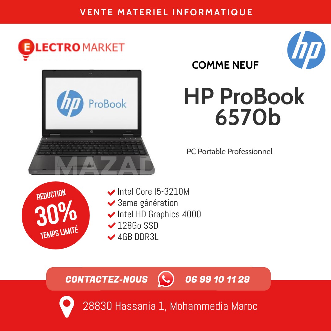 HP ProBook 6570b Intel Core i5 3ème Génération